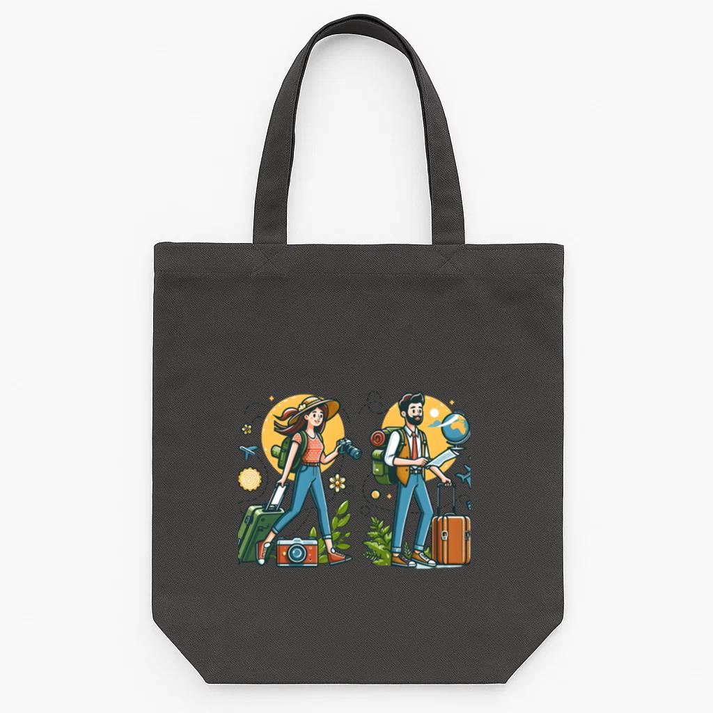 Bold Elegant Camping Travelling Tote Canvas Bag