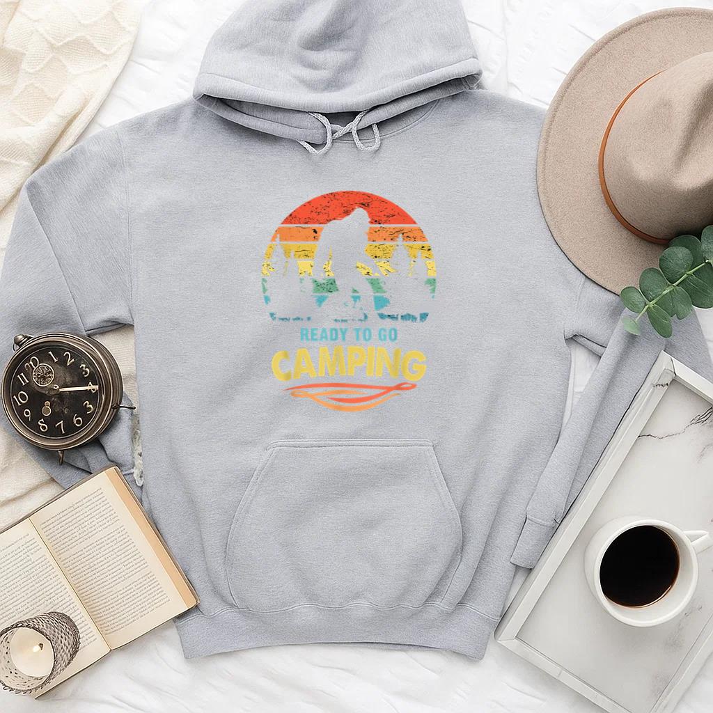 Camping Bigfoot Ready To Go Camping Hoodie