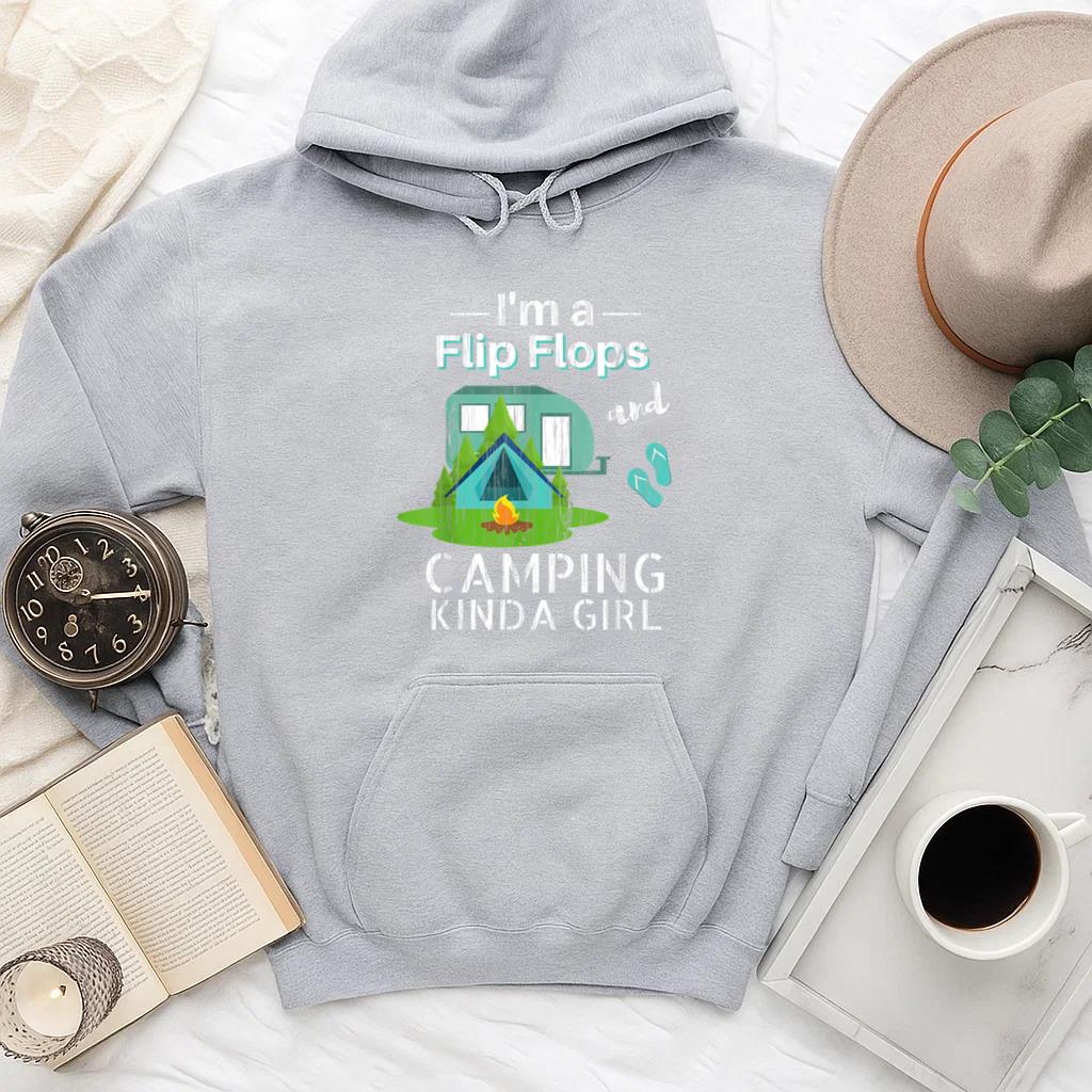 Camping Flip Flops Roadtrips RV Hoodie