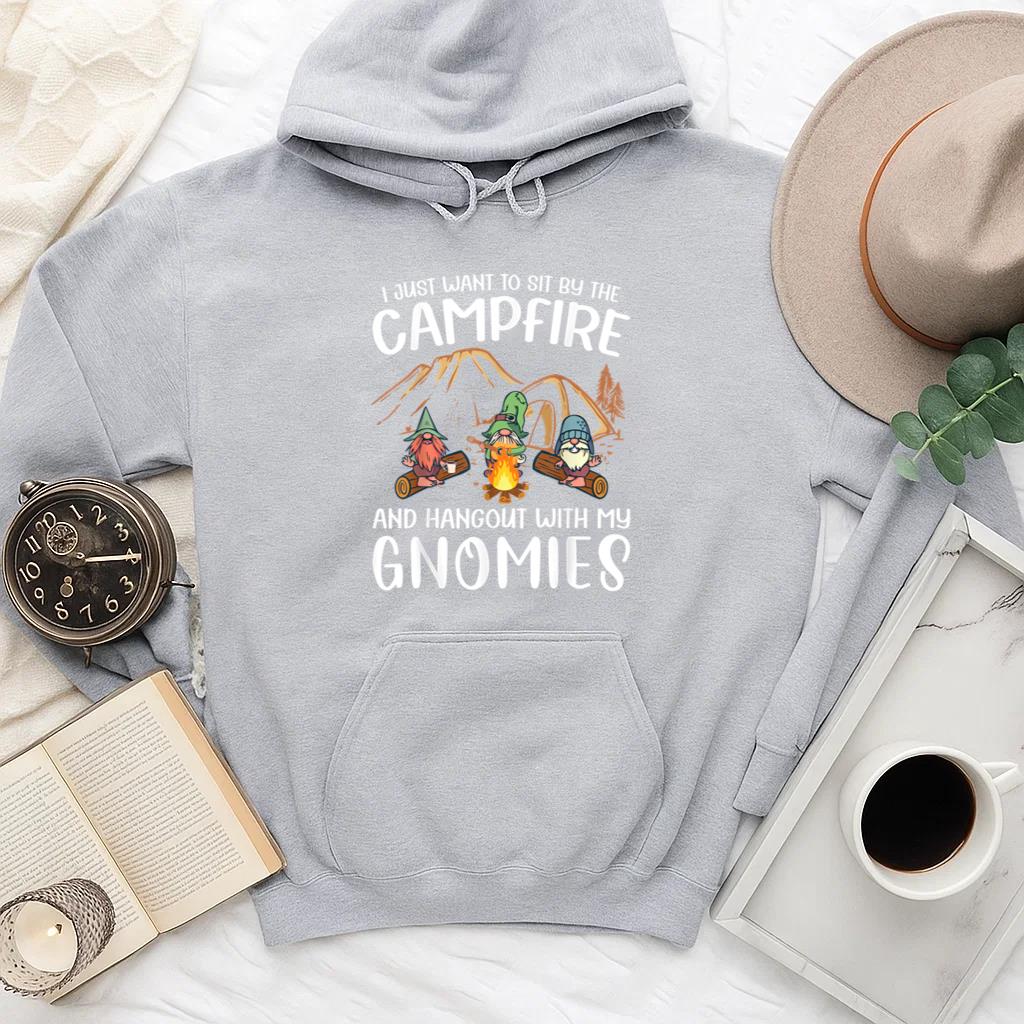 Camping Gnome Hangout With My Gnomies Hoodie
