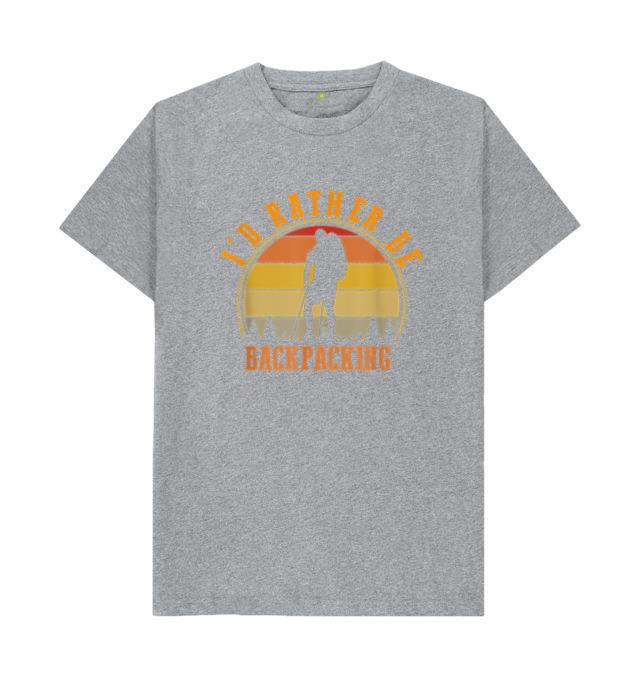 Id Rather Be Backpacking Hiking Camping T-Shirt