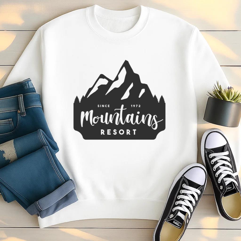 Mountains Resort Logo Sweatshirt